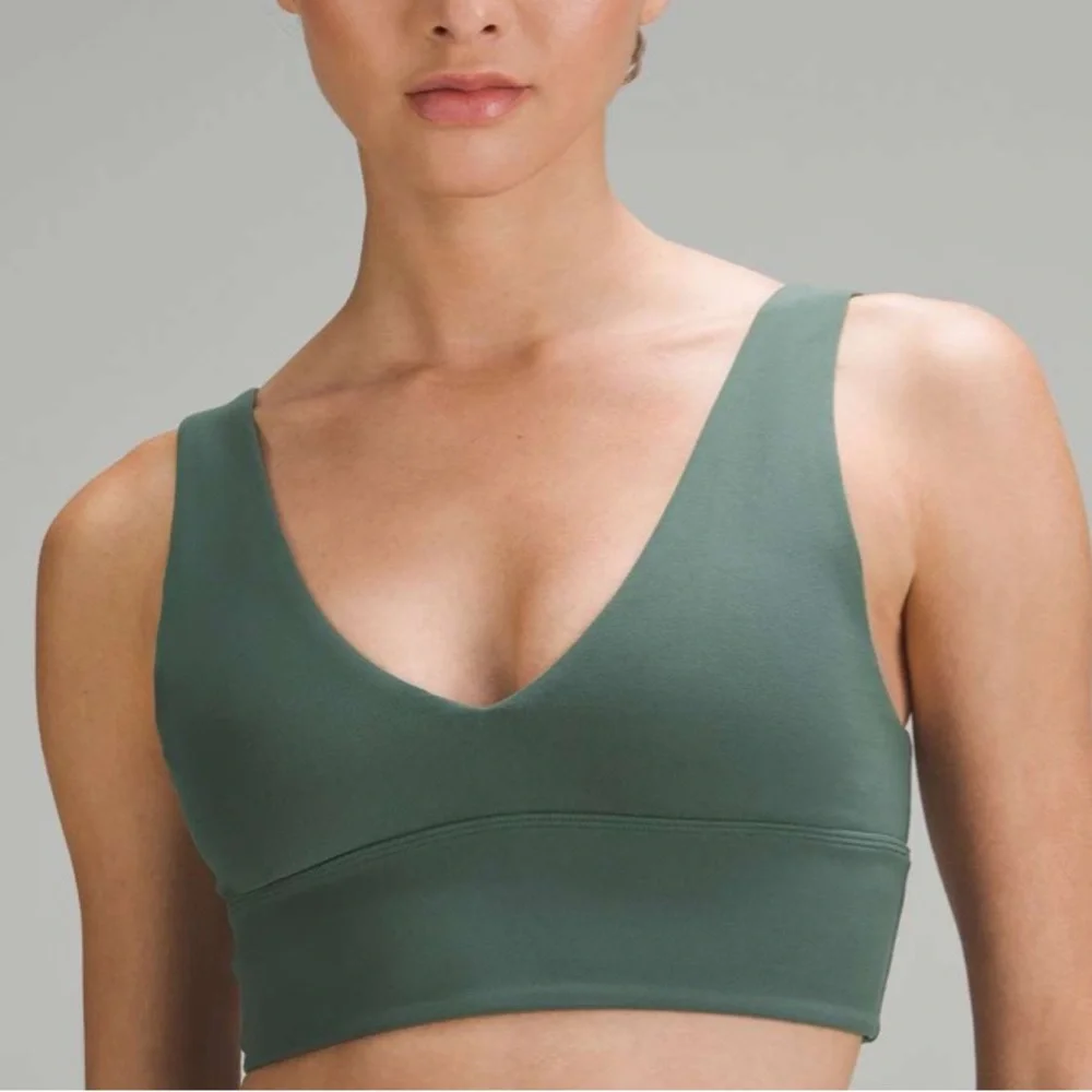 Lululemon Align V-Neck Bra *Light Support, A/B Cup Dark Forest Size 2